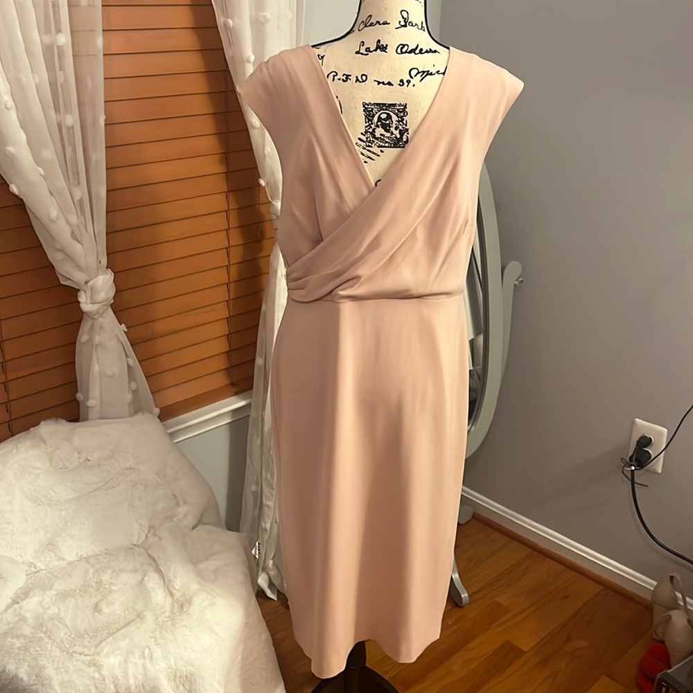 Peach sleeveless dress